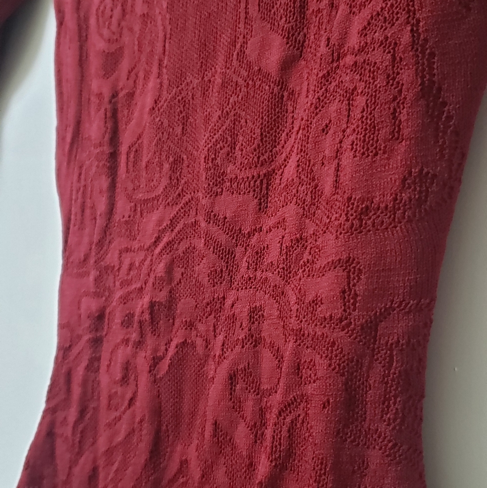 Guess Bodycon Lace Sweater Midi dress 3/4 sleeves - Picture 3 of 11